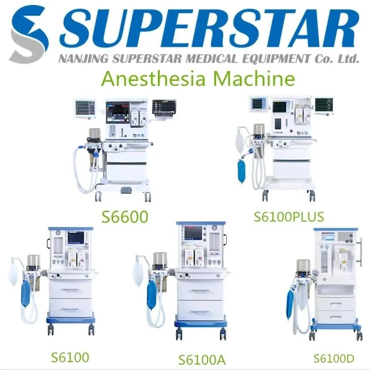 Portable Multifunction Dental Unit Anesthesia Equipments&Accessories with Medical Ventilator and Patient Monitor S6100d