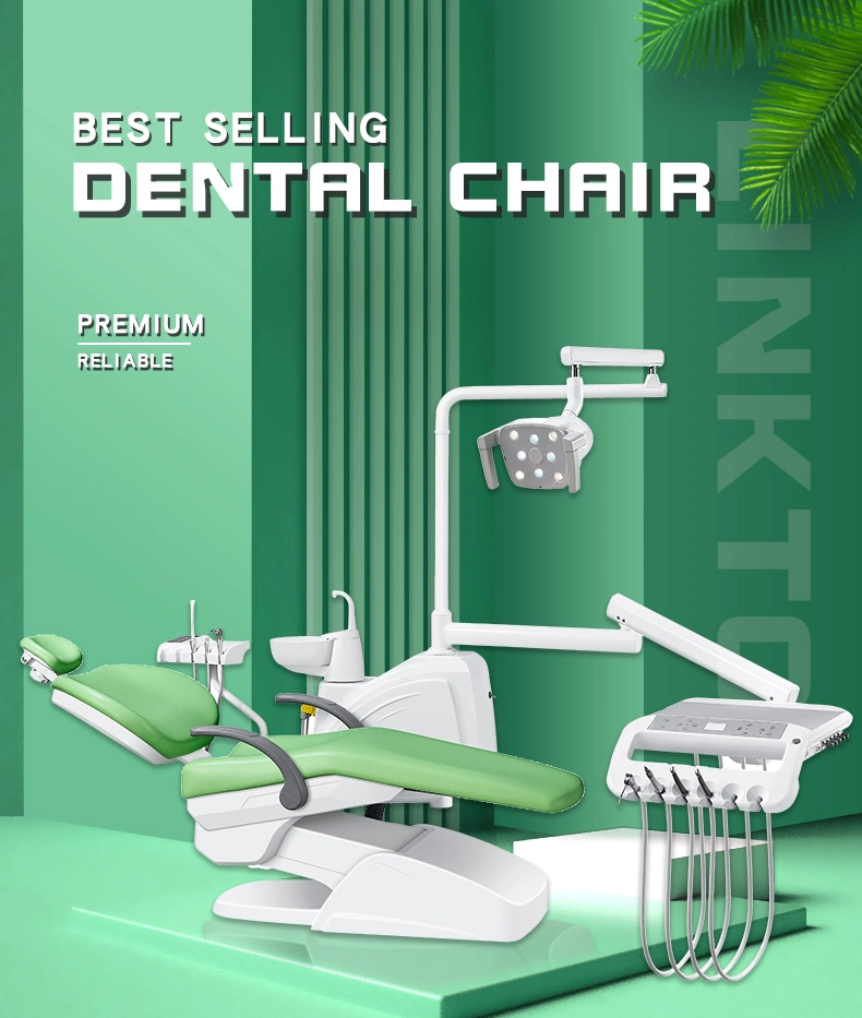 CE Approval High Quality Dental Chair Manufacturer Prices of Dental Chair Unit with 8 Bulbs LED Light Lt-325 QA