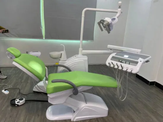 CE Approval High Quality Dental Chair Manufacturer Prices of Dental Chair Unit with 8 Bulbs LED Light Lt