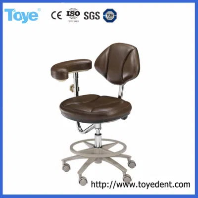 Dental Rotating Chair Stool Luxurious Leather Advanced Ergonomic Dentist Stool