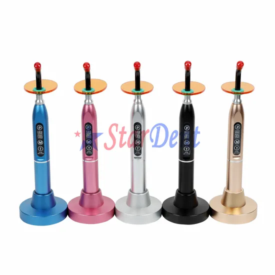 Dental Dentist Equipment Colorful Wireless Portable Metal LED Curing Light 