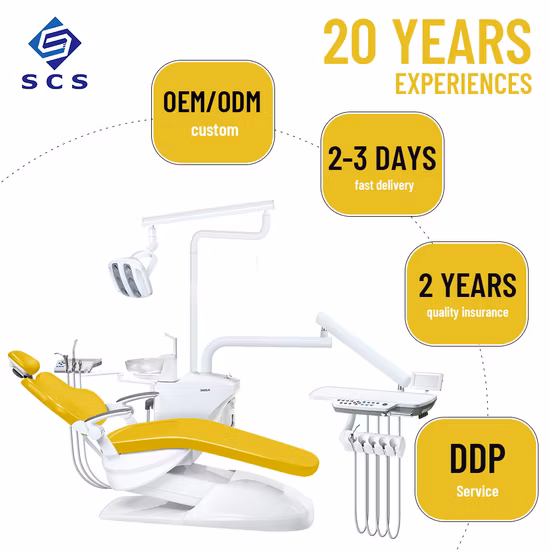 CE & FDA Approved Hydraulic Dental Chair with Imported Hydraulic Pump System