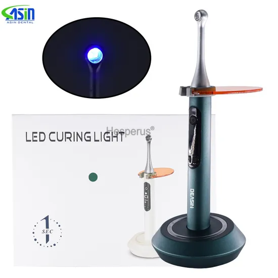 Dental Light Curing Lamp Wireless LED 1 Sec High Power Broad Spectrum 