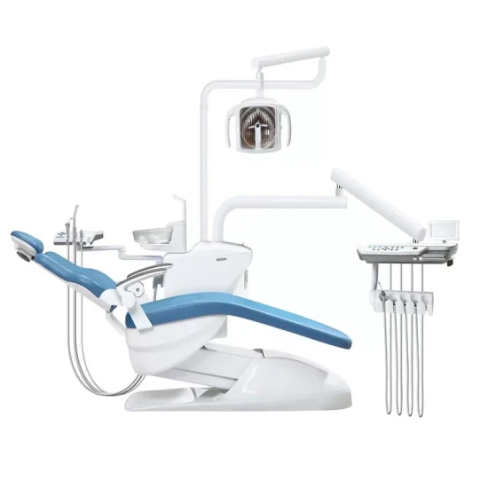 Safety Dental Unit Chair Luxury Set with Free Light Cure for Portable Dental Chair/Dental Clinic Chair