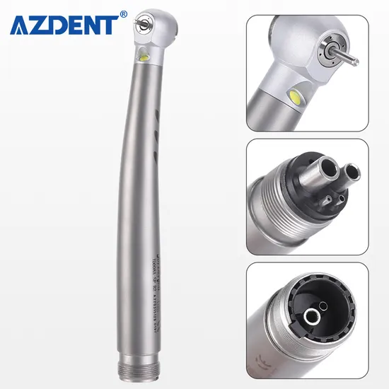 Hot Selling Push Button Dental High Speed Turbine Handpiece with LED Light 